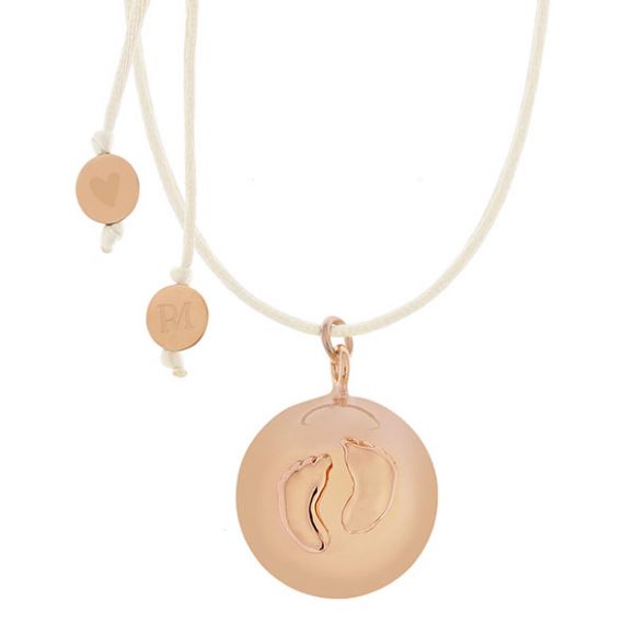 Μενταγιόν εγκυμοσύνης ProudMama Bola Sofie Rose Gold Πατουσάκια στο Bebe Maison