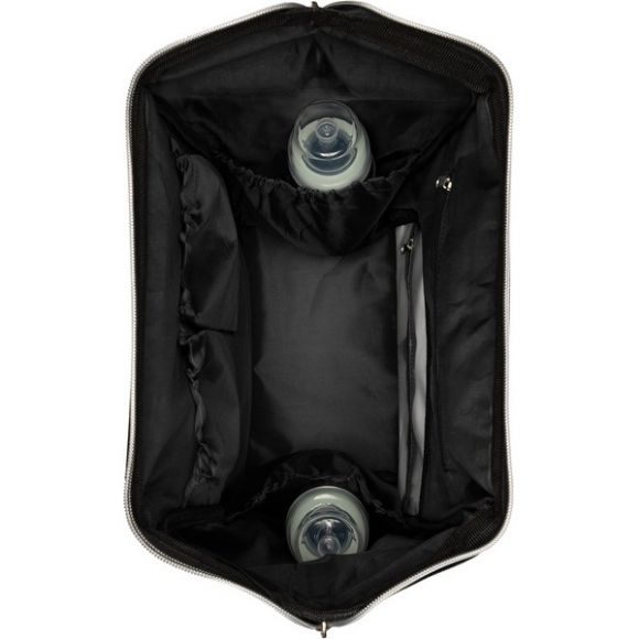 Τσάντα αλλαξιέρα / σακίδιο πλάτης Kikka Boo Siena Black Silver στο Bebe Maison