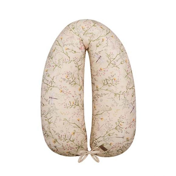 Μαξιλάρι εγκυμοσύνης και θηλασμού 150cm Kikka Boo Secret Garden Beige στο Bebe Maison