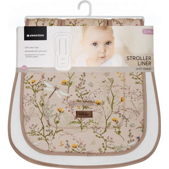 Αντι-ιδρωτικό στρώμα καροτσιού Kikka Boo Secret Garden beige στο Bebe Maison