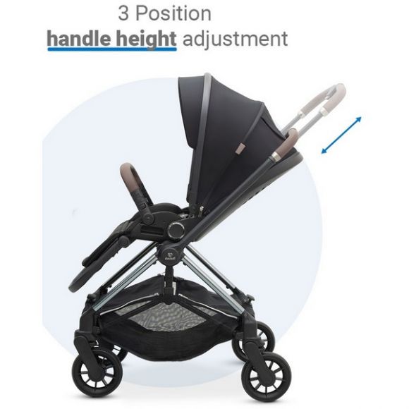 Βρεφικό καρότσι Dovadi Mio Midnight Black στο Bebe Maison