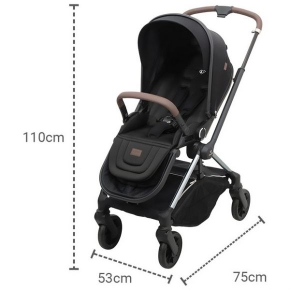 Βρεφικό καρότσι Dovadi Mio Midnight Black στο Bebe Maison