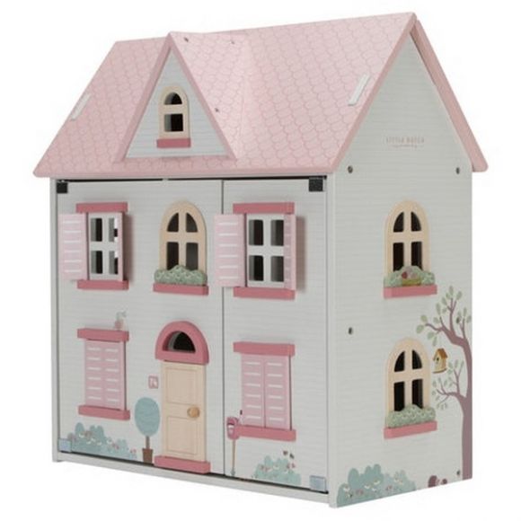 Ξύλινο κουκλόσπιτο Little Dutch FSC ροζ στο Bebe Maison