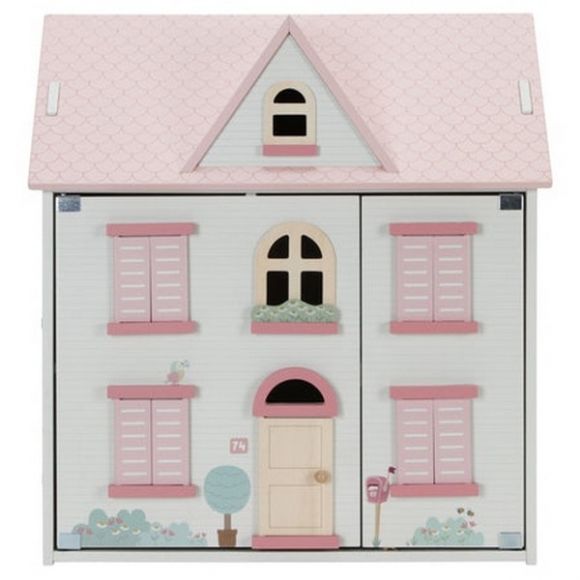 Ξύλινο κουκλόσπιτο Little Dutch FSC ροζ στο Bebe Maison