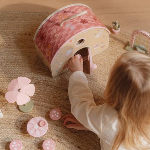 Ξύλινο κουκλόσπιτο Little Dutch Fairy Garden FSC στο Bebe Maison