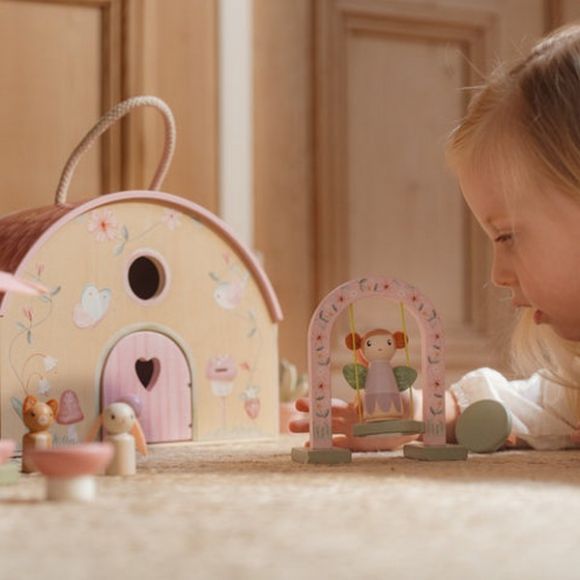Ξύλινο κουκλόσπιτο Little Dutch Fairy Garden FSC στο Bebe Maison
