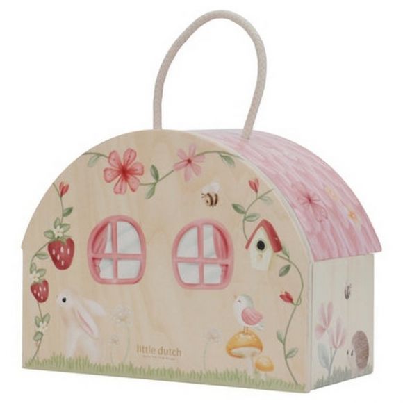 Ξύλινο κουκλόσπιτο Little Dutch Fairy Garden FSC στο Bebe Maison