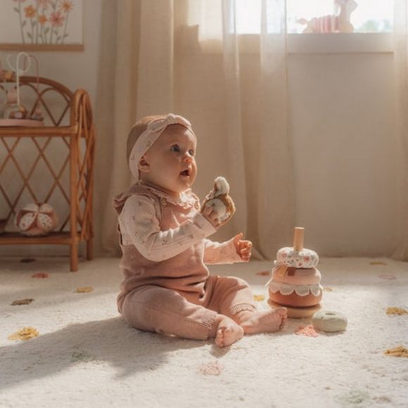 Πυραμίδα ταξινόμησης & ταλάντωσης Little Dutch Fairy Garden FSC στο Bebe Maison