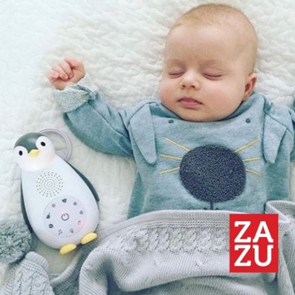 Επαναφορτιζόμενo παιχνίδι Zazu  με λευκούς ήχους Zoe Πιγκουίνος στο Bebe Maison