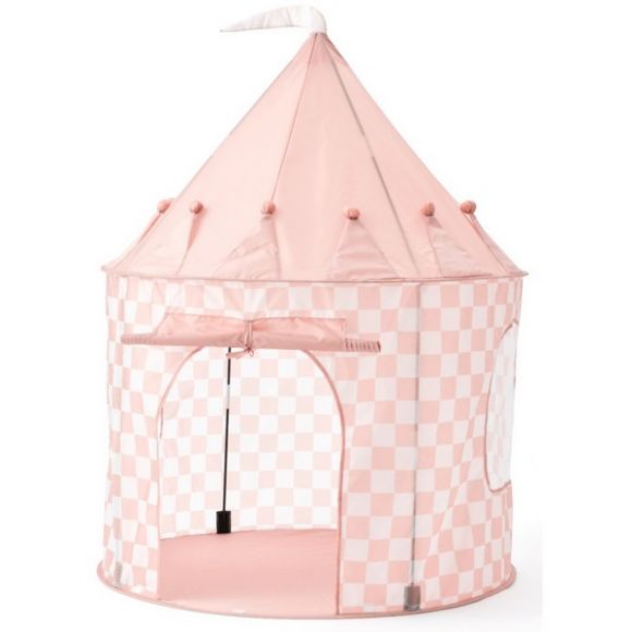 Σκηνή παιχνιδιού Kids Concept Star ροδακινί καρό στο Bebe Maison