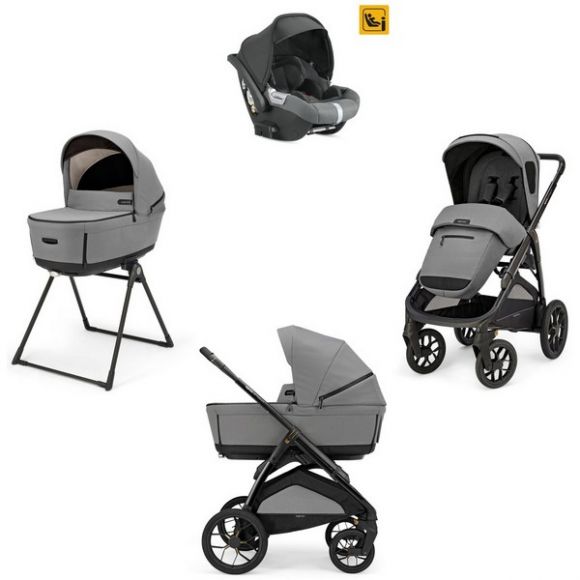 Πολυκαρότσι 3 σε 1 Inglesina Aptica XT Quattro Canyon Grey με σκελετό Nero στο Bebe Maison