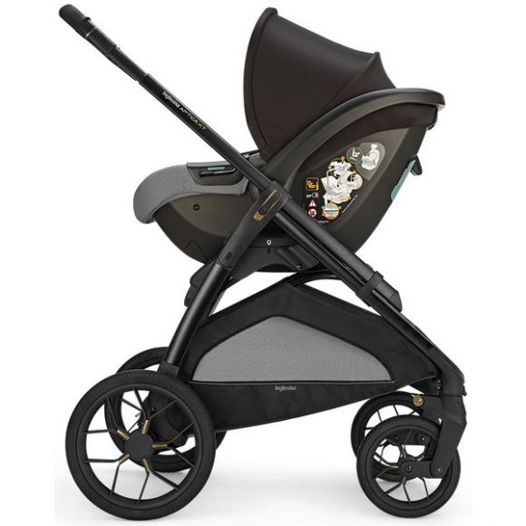 Πολυκαρότσι 3 σε 1 Inglesina Aptica XT Quattro Canyon Grey με σκελετό Nero στο Bebe Maison