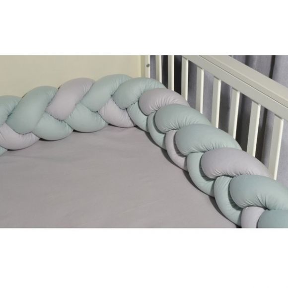 Πλεξούδα Oliver τριπλή μέντα γκρι 3305 στο Bebe Maison