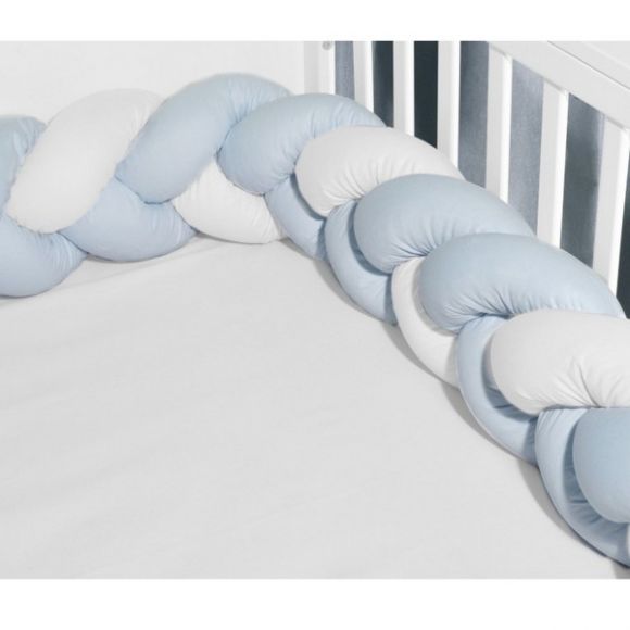Πλεξούδα Oliver τριπλή λευκή σιέλ 3110 στο Bebe Maison