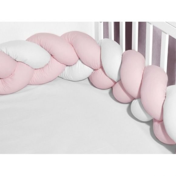 Πλεξούδα Oliver τριπλή λευκή ροζ 3120 στο Bebe Maison