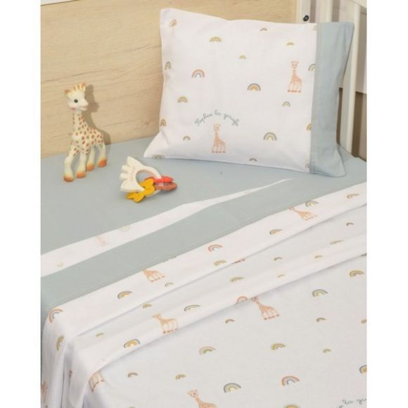 Σετ σεντόνια κούνιας με λάστιχο Sophie La Girafe σχέδιο 503 στο Bebe Maison