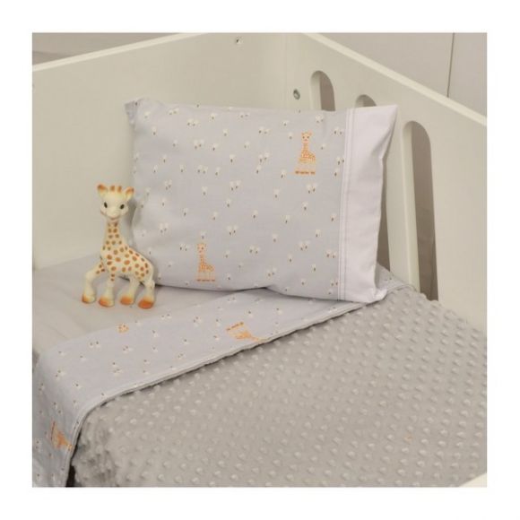 Κουβέρτα κρεβατιού Sophie La Girafe minky διπλής όψης σχέδιο 505 στο Bebe Maison