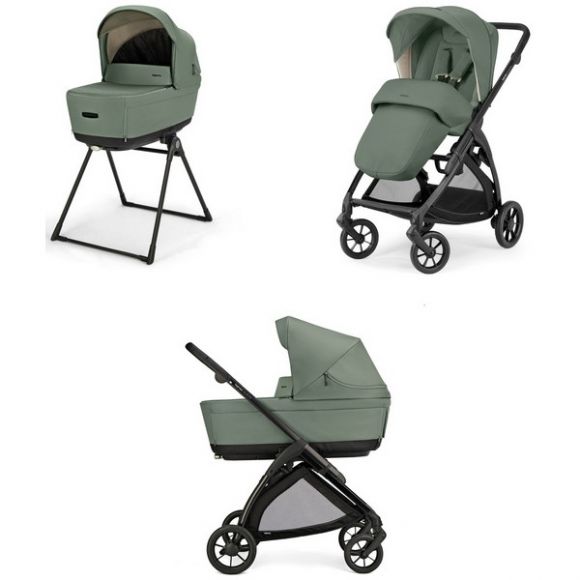 Πολυκαρότσι 2 σε 1 Inglesina Electa Duo Murray green με σκελετό Total Black στο Bebe Maison
