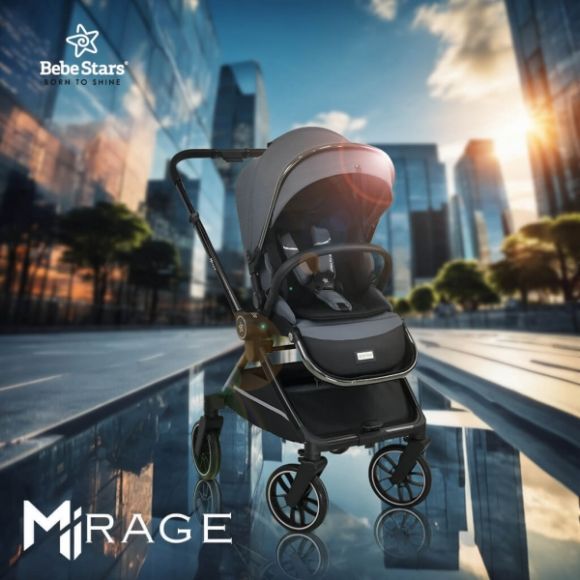 Πολυκαρότσι Bebe Stars 2 σε 1 Mirage Grey 331-188 στο Bebe Maison