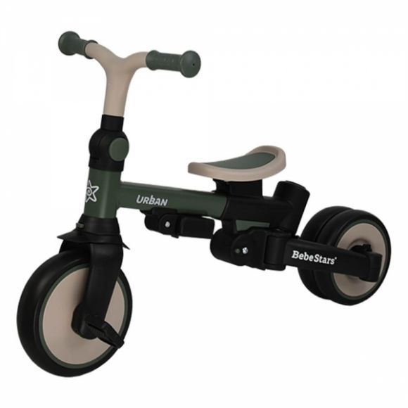 Ποδηλατάκι τρίκυκλο Bebe Stars Urban 7in1 Forest Green 822-179 στο Bebe Maison