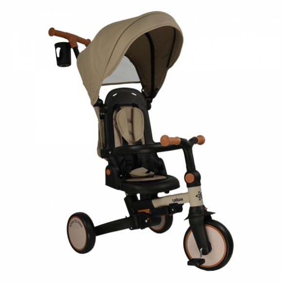 Ποδηλατάκι τρίκυκλο Bebe Stars Urban 7in1 Natural Beige 822-182 στο Bebe Maison