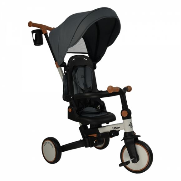Ποδηλατάκι τρίκυκλο Bebe Stars Urban 7in1 Smoked Grey 822-182 στο Bebe Maison