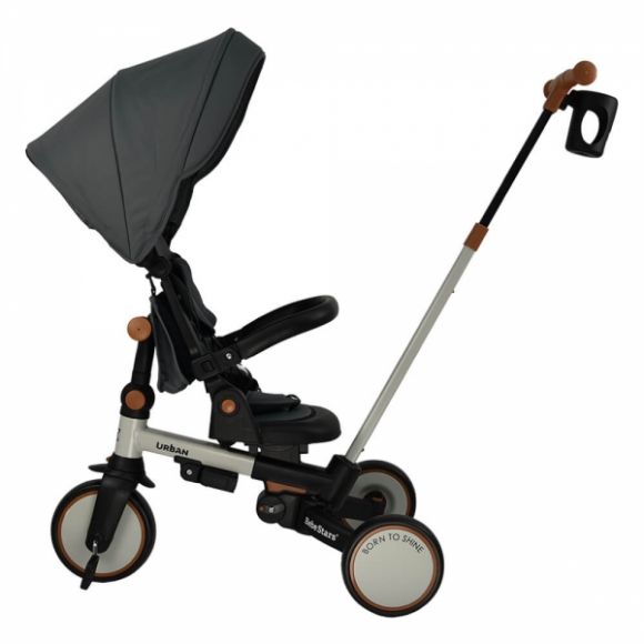 Ποδηλατάκι τρίκυκλο Bebe Stars Urban 7in1 Smoked Grey 822-182 στο Bebe Maison