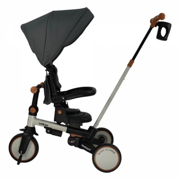 Ποδηλατάκι τρίκυκλο Bebe Stars Urban 7in1 Smoked Grey 822-182 στο Bebe Maison