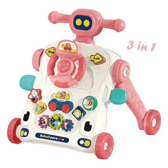 Περπατούρα Δραστηριοτήτων Bebe Stars Robbie 3in1 Pink 4243 στο Bebe Maison