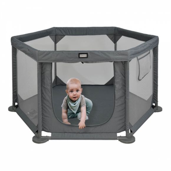 Παρκοκρέβατο πολύγωνο Bebe Stars Cool Grey 889-186 στο Bebe Maison