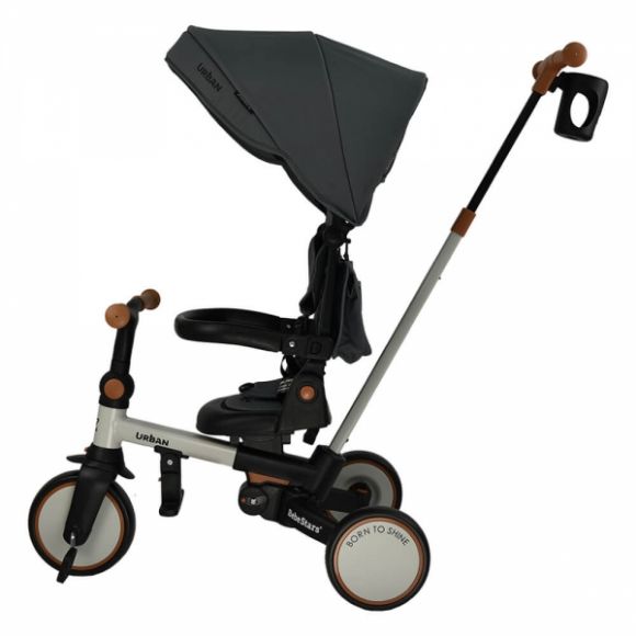 Ποδηλατάκι τρίκυκλο Bebe Stars Urban 7in1 Smoked Grey 822-182 στο Bebe Maison