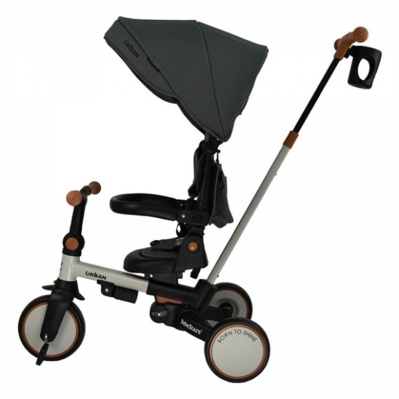 Ποδηλατάκι τρίκυκλο Bebe Stars Urban 7in1 Smoked Grey 822-182 στο Bebe Maison