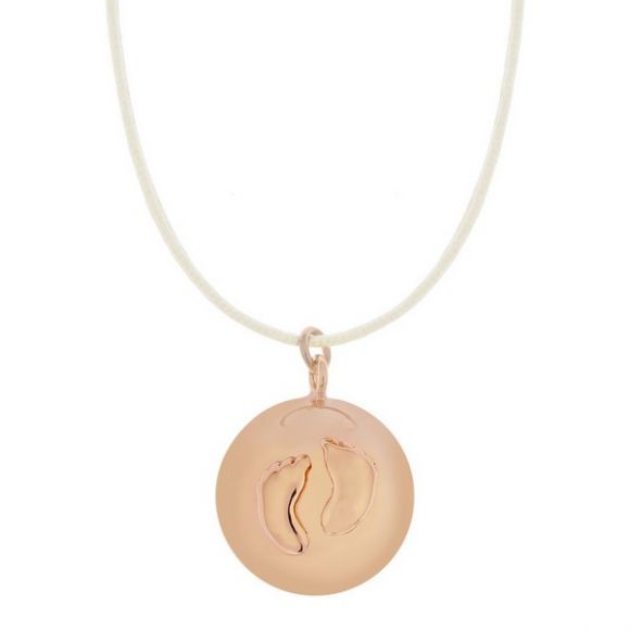 Μενταγιόν εγκυμοσύνης ProudMama Bola Sofie Rose Gold πατουσάκια στο Bebe Maison