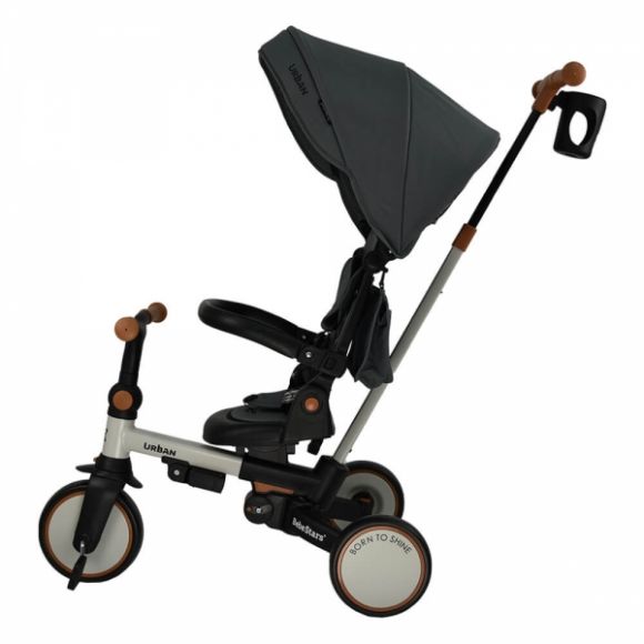 Ποδηλατάκι τρίκυκλο Bebe Stars Urban 7in1 Smoked Grey 822-182 στο Bebe Maison