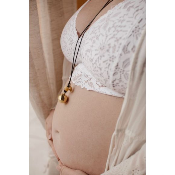 Μενταγιόν εγκυμοσύνης ProudMama Bola Sofie Rose Gold πατουσάκια στο Bebe Maison
