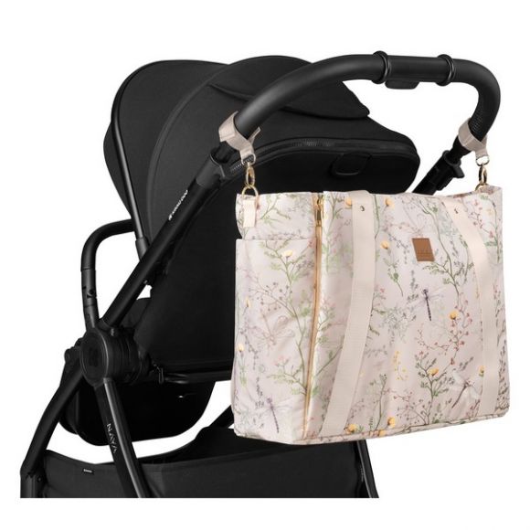 Τσάντα αλλαξιέρα Kikka Boo Florence Secret Garden Beige στο Bebe Maison