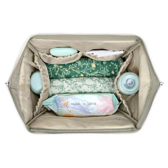Τσάντα αλλαξιέρα / σακίδιο πλάτης Kikka Boo Siena Luxe Secret Garden Deep Green στο Bebe Maison