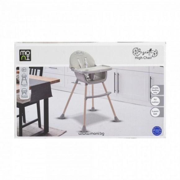 Καρέκλα φαγητού Moni Biscotti 2 in 1 beige στο Bebe Maison