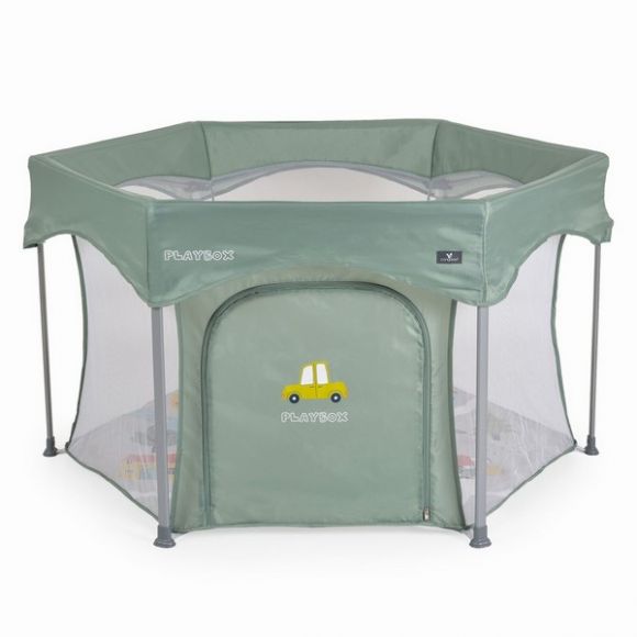 Παρκοκρέβατο πολύγωνο Cangaroo Playbox green στο Bebe Maison