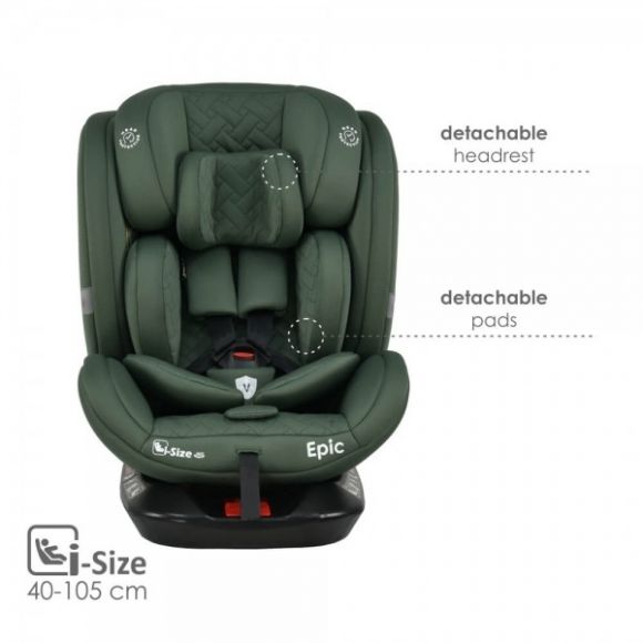 Κάθισμα Αυτοκινήτου Bebe Stars Epic Isofix i-Size 360° Forest Green 921-176 στο Bebe Maison