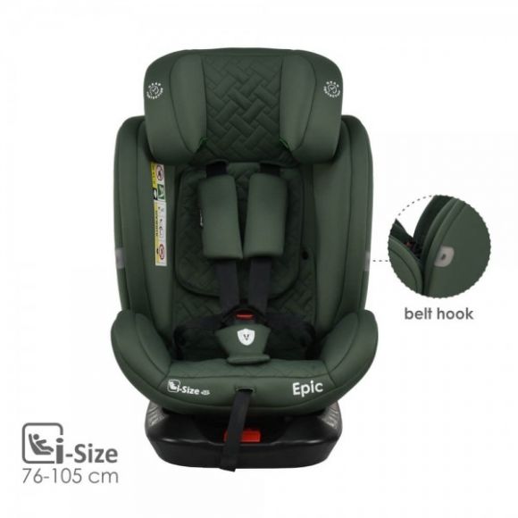 Κάθισμα Αυτοκινήτου Bebe Stars Epic Isofix i-Size 360° Forest Green 921-176 στο Bebe Maison