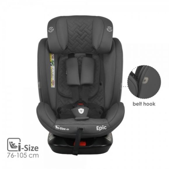 Κάθισμα Αυτοκινήτου Bebe Stars Epic Isofix i-Size 360° Smoked Grey 921-186 στο Bebe Maison