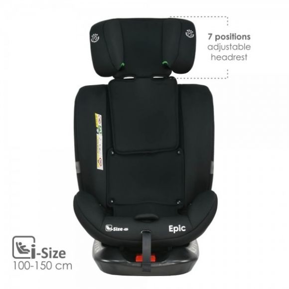 Κάθισμα Αυτοκινήτου Bebe Stars Epic Isofix i-Size 360° Black 921-188 στο Bebe Maison