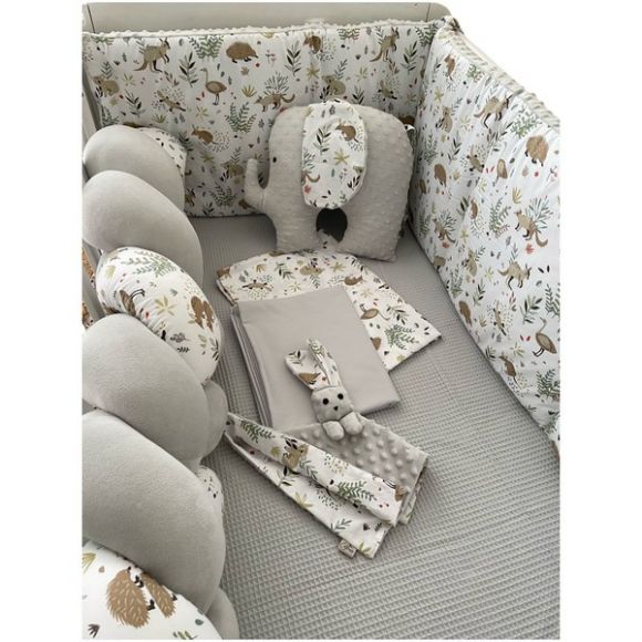 Ολοκληρωμένο σετ προίκας μωρού Catriss Grey Whisper στο Bebe Maison
