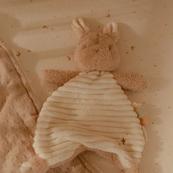 Υφασμάτινο ανάγλυφο ντουντού  κουνελάκι Little Dutch Newborn Naturals στο Bebe Maison