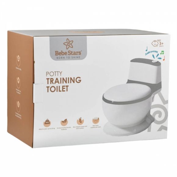 Γιογιό κάθισμα Bebe Stars Toilet Grey στο Bebe Maison