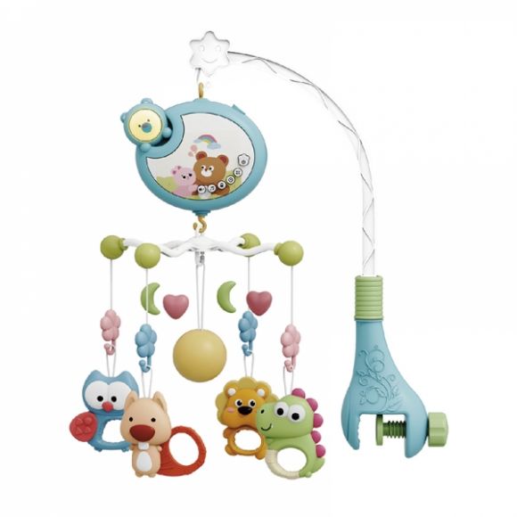 Μουσικό κρεβατιού Bebe Stars με φως Cartoon Bear Blue στο Bebe Maison