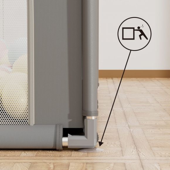 Πάρκο για μωρά ορθογώνιο 180×200 Bebe Stars Playzen Grey 880-200 στο Bebe Maison