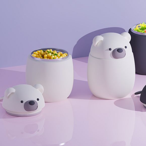 Παιδικό ισοθερμικό δοχείο φαγητού Asobu Bestie Foodie 590 ml Bunny στο Bebe Maison