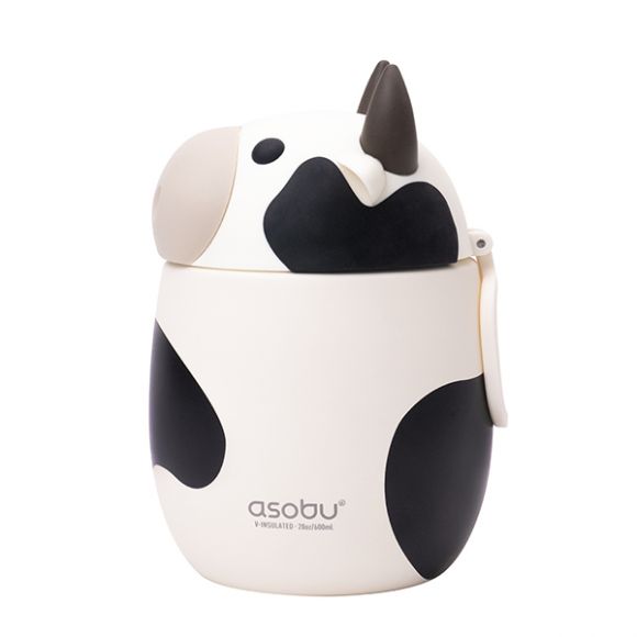 Παιδικό ισοθερμικό δοχείο φαγητού Asobu Bestie Foodie 590 ml Cow στο Bebe Maison
